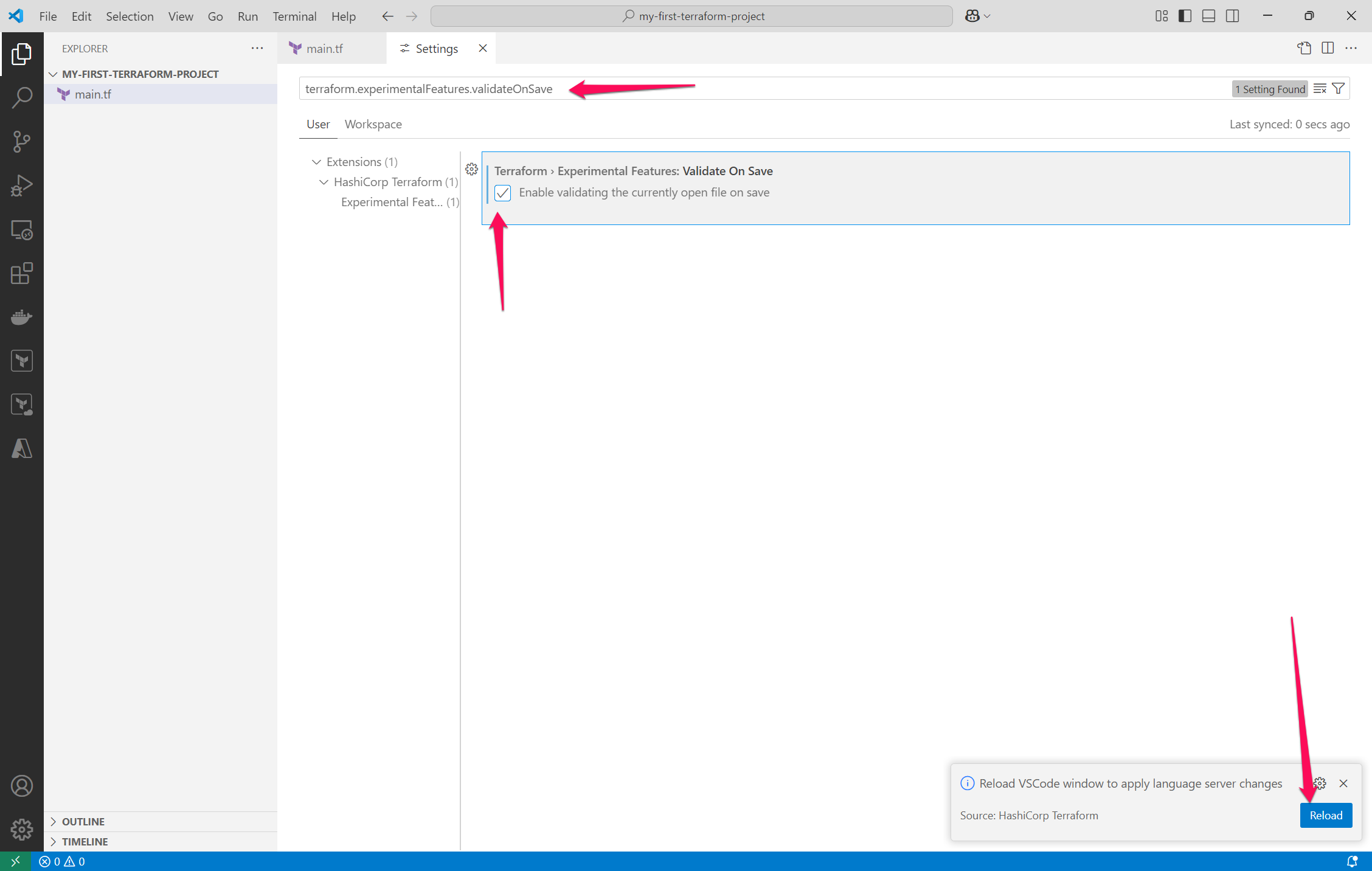 Enabling Validate On Save
