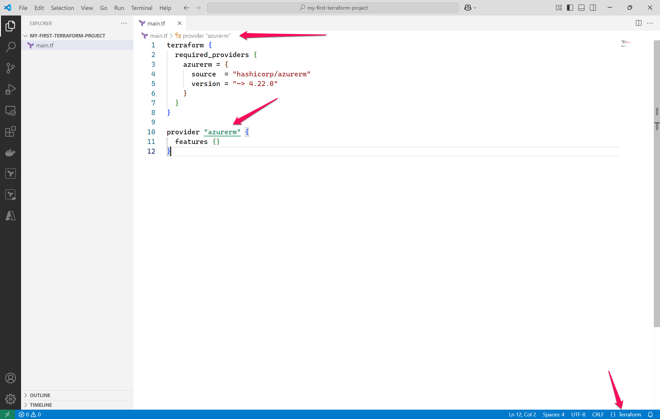 Azure Provider Configuration